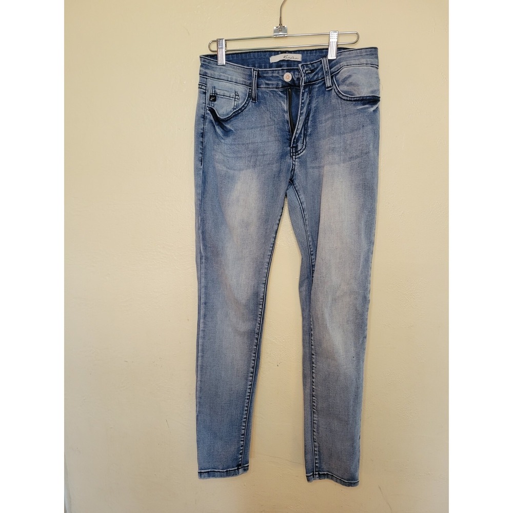 Kancan Jeans Womens W9/29 Mid Rise Skinny style KC11214HRL Lightβ Wash